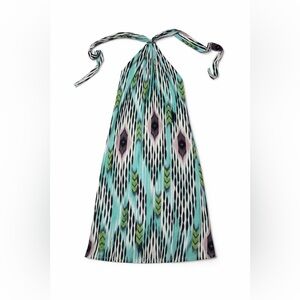 Jennifer Lopez Halter Mini Dress Geometric Print Size S Resort Summer